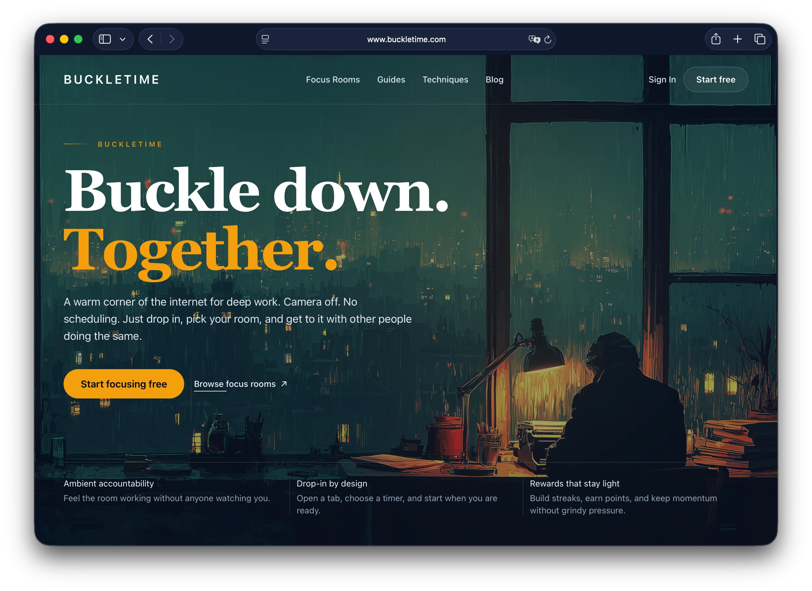 Buckletime.com screenshot