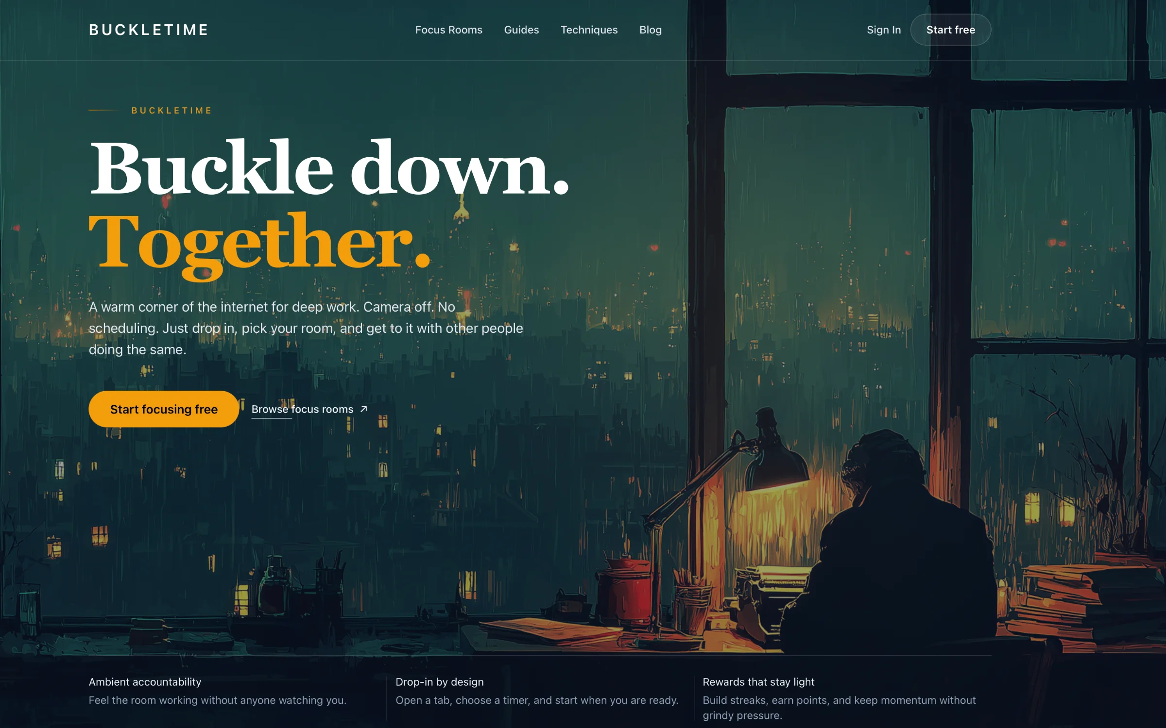 BuckleTime.com screenshot