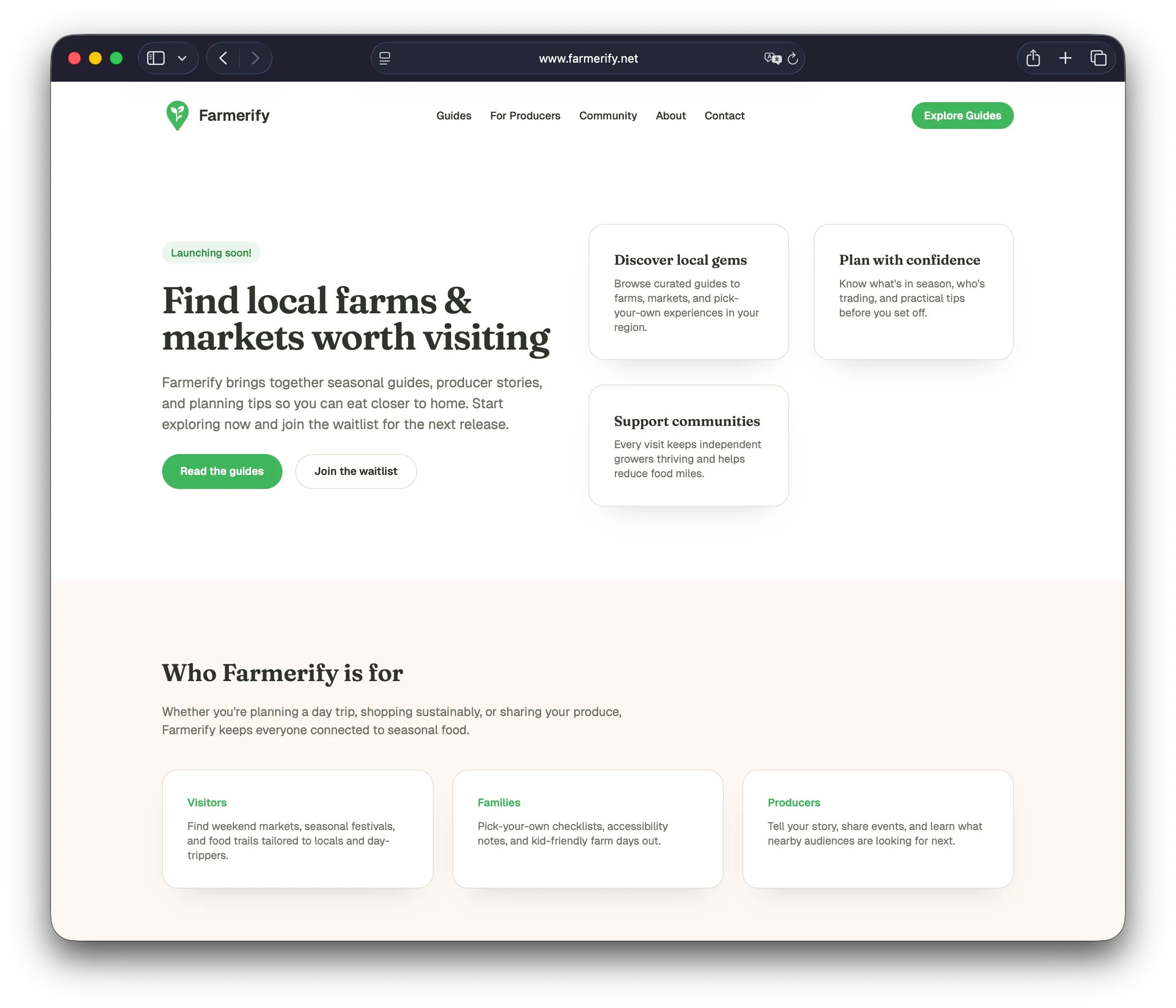 Farmerify.net screenshot