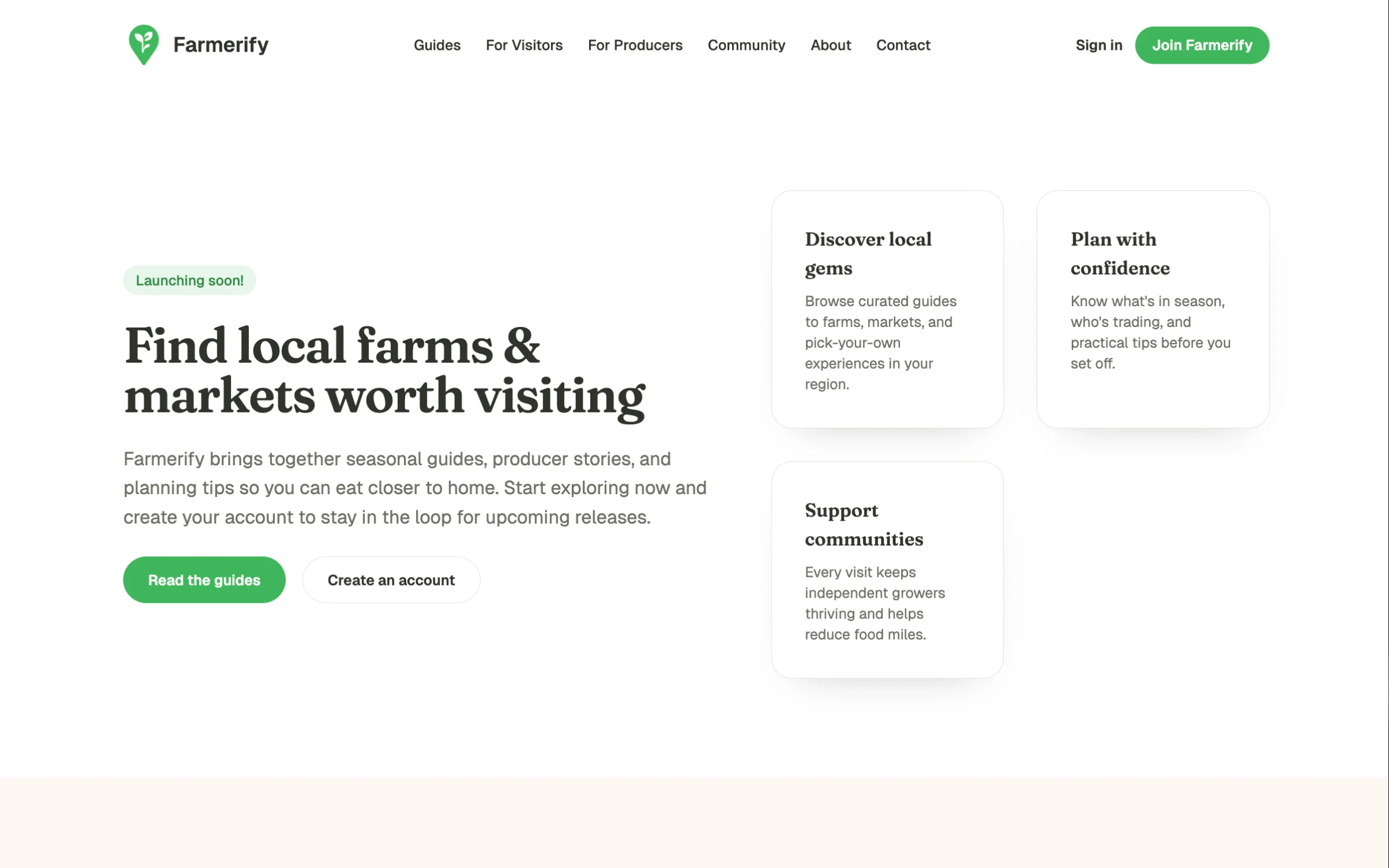 Farmerify.net screenshot