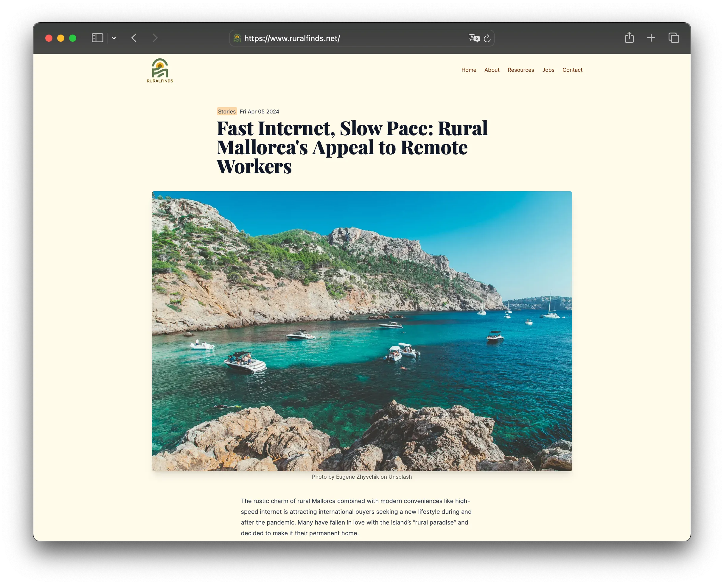 Ruralfinds.net screenshot
